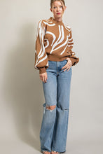 Load image into Gallery viewer, Mock Neck Printed Sweater
