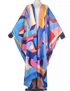 Colorful Kimono Duster